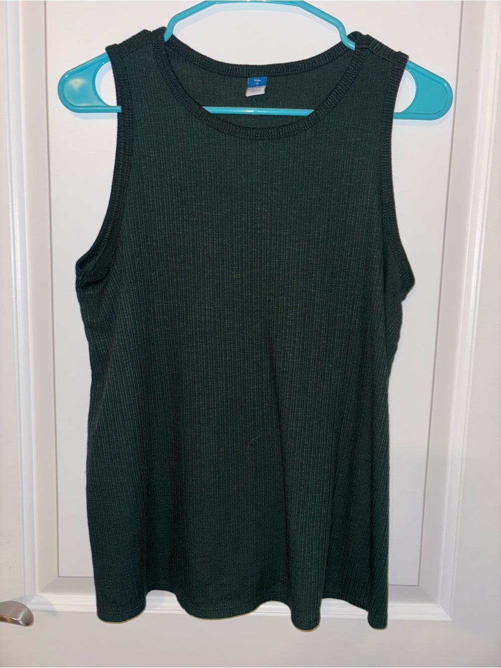 Old Navy Dark Green Ribbed Tank Top